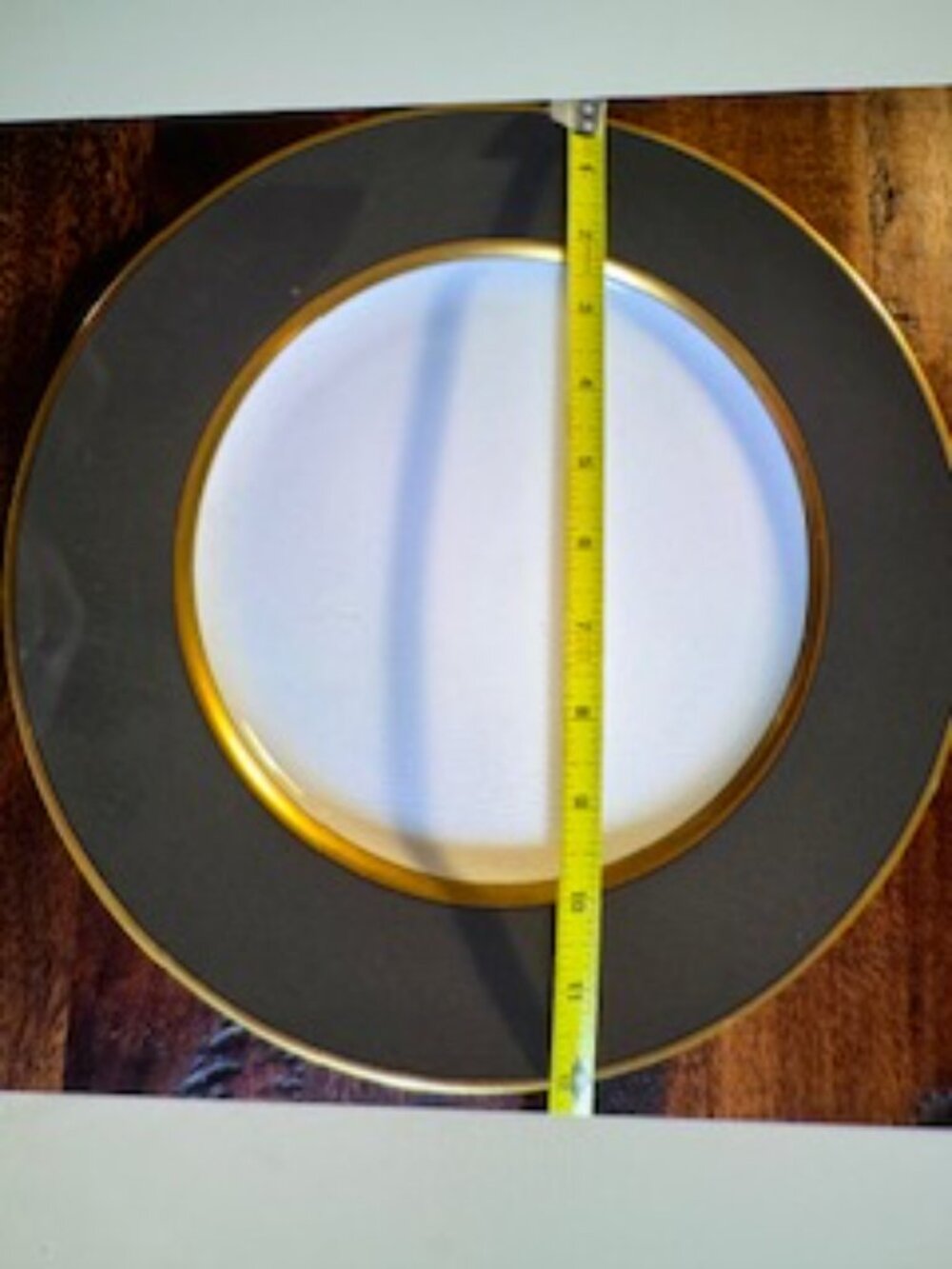 2-Gorgeous Fitz & Floyd "Gray Renaissance" 12 inch Charger Plates - Picture 4 of 6